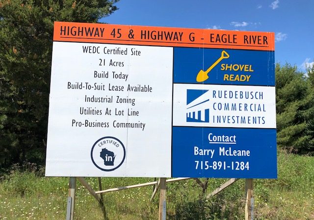wedc-site-eagle-river-sign
